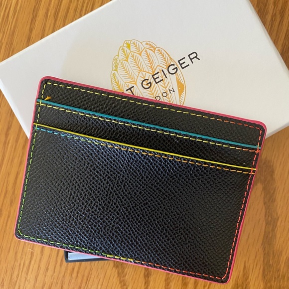 Kurt Geiger Multi Colored Card Holder In Box - Picture 3 of 3
